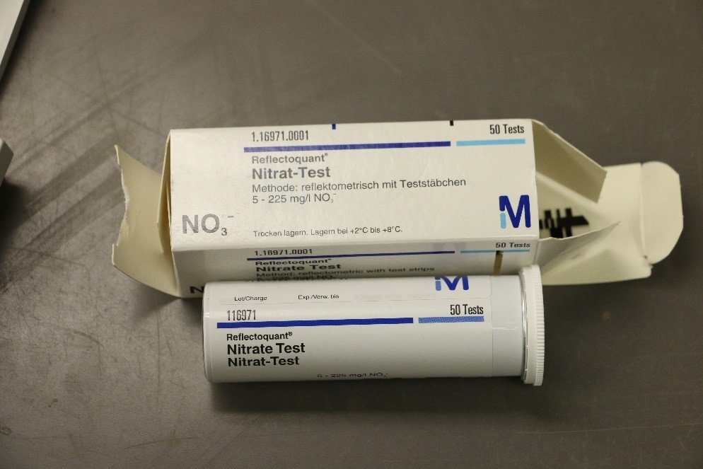 Nitrate Test reflectometric, 5-225 mg/L (NO3-), for use with