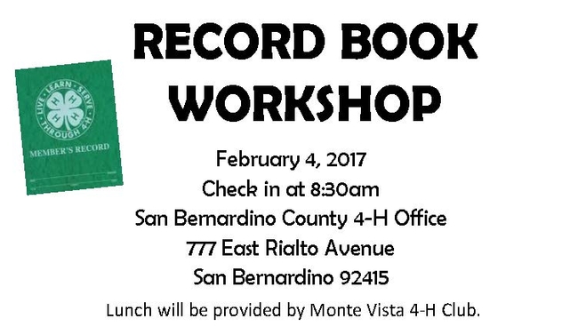 Record Book Workshop 1
