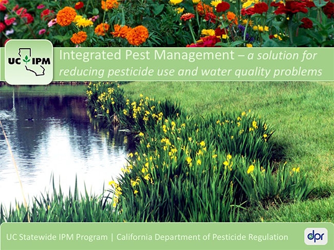 Title slide of IPM and Pesticide Properties online course