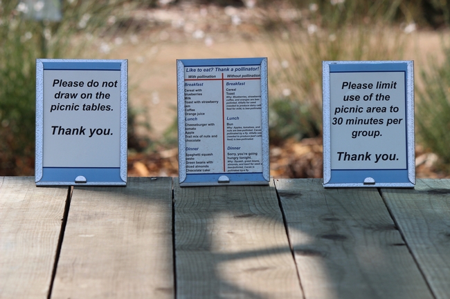 Informative signs and reminders of Learning Zone policies contribute to a positive visitor experience