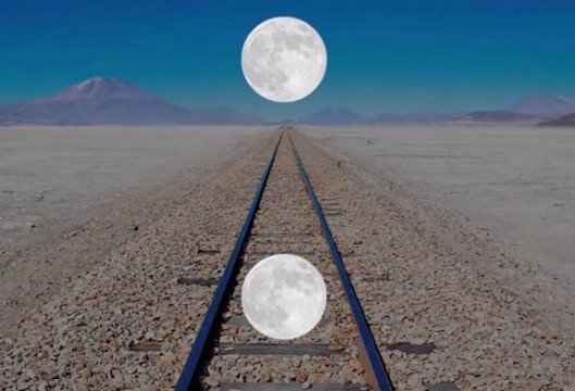 moon illusion rail
