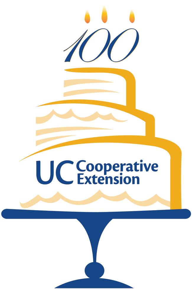 UCCE Centennial Cake logo