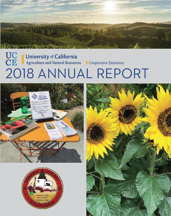 2018 UCCE Sonoma Annual Report cover