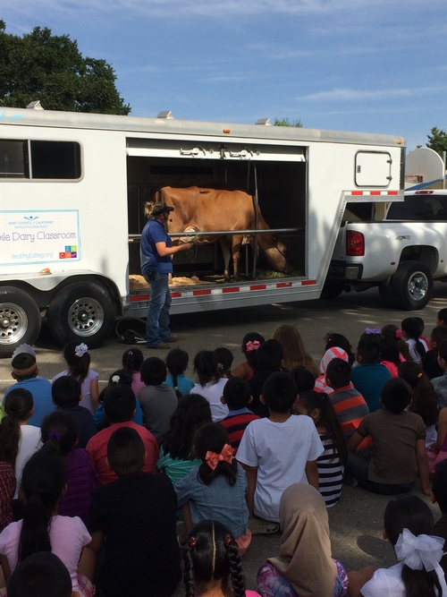 Bailey Elementary gets paid a visit from the Mobile Dairy Classroom!