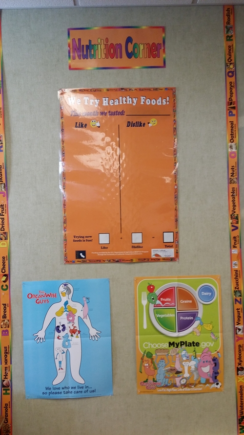 Ms. Owen's Nutrition Corner at Rowell Elementary, September 2014