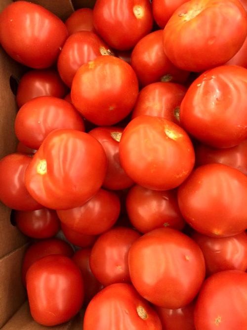 Tomatoes are a good source of Vitamin C.