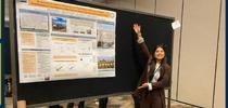 Master's student Erika Escalona shows off her first-place poster presentation during the 2024 California Plant and Soil Conference, hosted by UC ANR in Fresno, Calif., recently. for UC Weed Science Blog