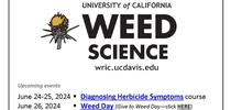 UC Weed Science 2024 events for UC Weed Science Blog