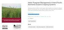 PNW778, Italian Ryegrass Management in Inland Pacific Northwest Dryland Cropping Systems for UC Weed Science Blog
