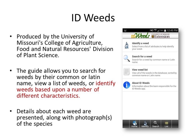 ID Weeds app