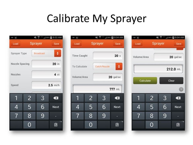 Calibrate my sprayer app