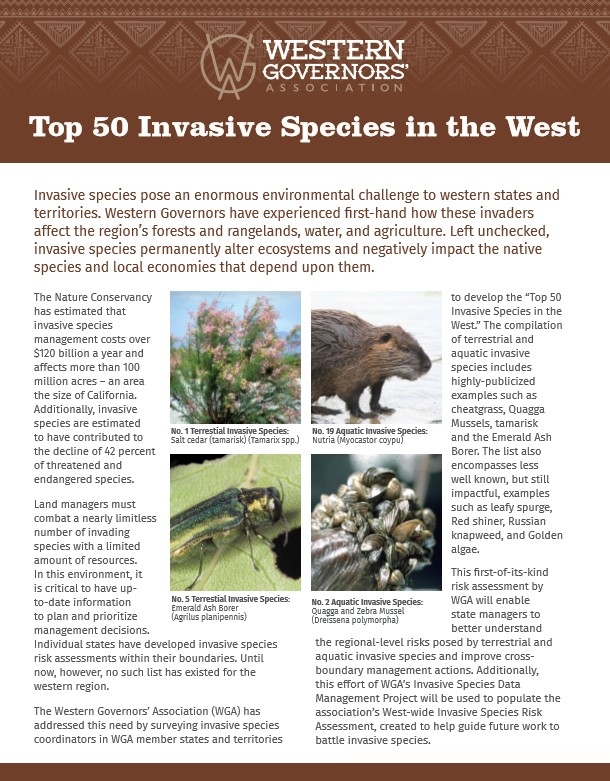Top 50 invasive species in the West - (Western Governors' Association  report) - UC Weed Science - ANR Blogs