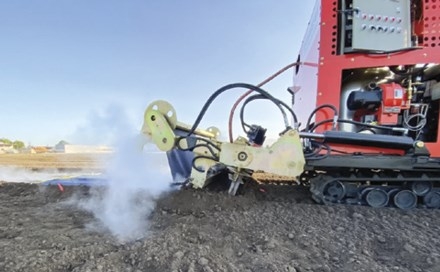 As they test steam treatment of soil to prevent weed emergence, UC Cooperative Extension farm advisors also look for ways to make the practice more economical. Photo/Courtesy Nelly Guerra, UC Davis