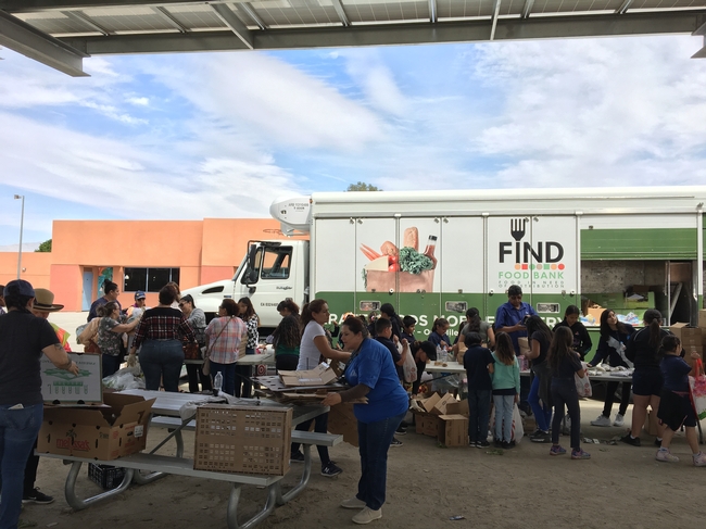 FIND Food Bank Distribution at Cesar Chavez Elementary School