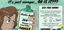 The potential health hazards of concentrated vinegar. Photo from the National Pesticide Information Center (NPIC). for Pests in the Urban Landscape Blog