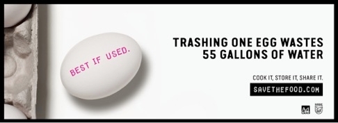 Al tirar un huevo a la basura se desperdician cinco galones de agua.