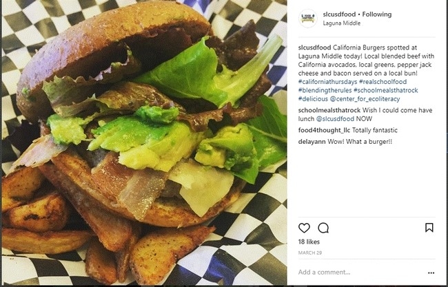 La hamburguesa mixta. Siga a Primer por Instagram @slcusdfood