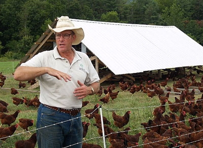 Nationally known farmer Joel Salatin is a keynote speaker at the local food conference.