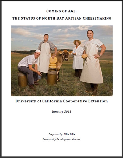 The UCCE report on artisan North Bay cheesemaking.