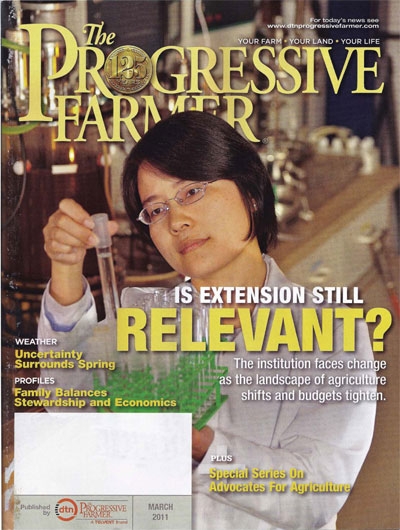 Progressive Farmer magazine, March 2011 issue.
