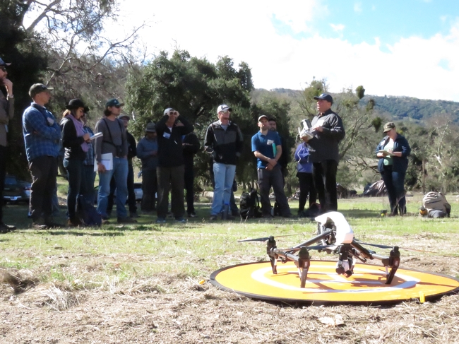 Sean Hogan, IGIS academic coordinator, gives instructions at drone camp.