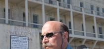UC Davis forensic entomologist Robert Kimsey at Alcatraz where he has done insect research. (Photo by Kathy Keatley Garvey) for Bug Squad Blog