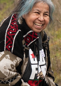 Diana Almendariz, traditional ecological knowledge specialist and a cultural practitioner of Maidu/Wintun, Hupa/Yurok traditions, heritage, and experiences.
