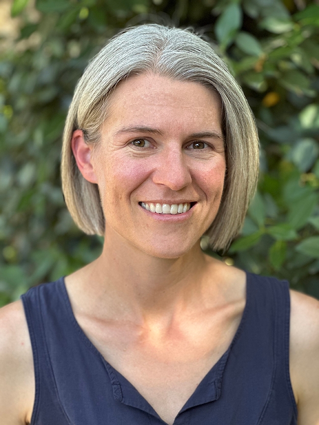 Community ecologist Rachel Vannette, associate professor and vice chair of the UC Davis Department of Entomology and Nematology