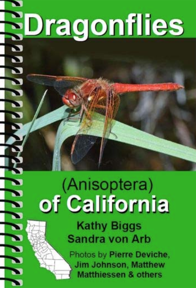 The newly published field guide describing all 73 dragonfly specis in California.