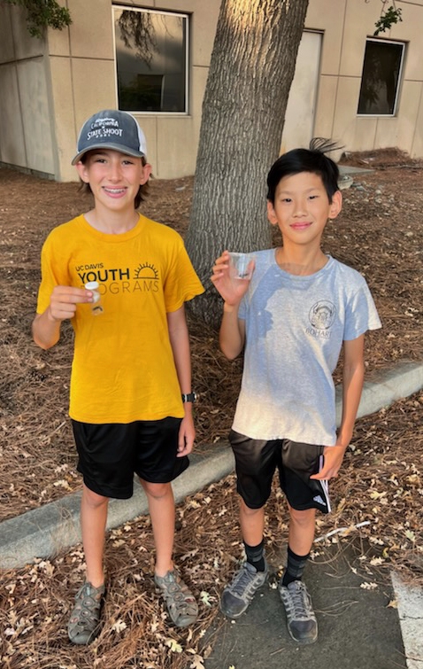 Cole Cramer (left)  and Connor Hsu met at the 2022 UC Davis Bio Boot Camp.