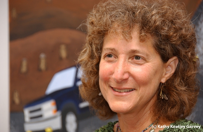 Diane Ullman, entomologist, artist and administrator. (Photo by Kathy Keatley Garvey)