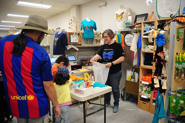 Fran Keller, assistant professor at Folsom Lake College, staffs the Bohart Museum gift shop.