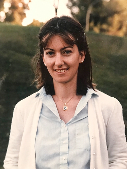 Rachael Freeman as a graduate student in entomology at UC Davis. She received her master's degree in 1987.