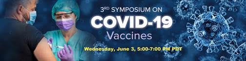 The UC Davis-based Third COVID-19 Symposium will take place Wednesday, June 3. A pre-program starts at 4:30, and the panelists will convene from 5 to 7 p.m.