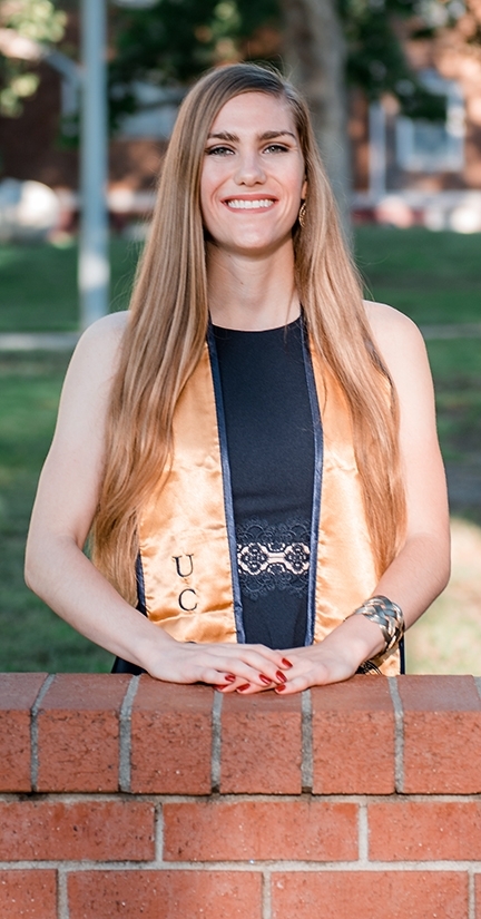 Jessica Macaluso won first-place in the science, engineering and mathematics category of the Norma J. Lang Prize for Undergraduate Information Research.