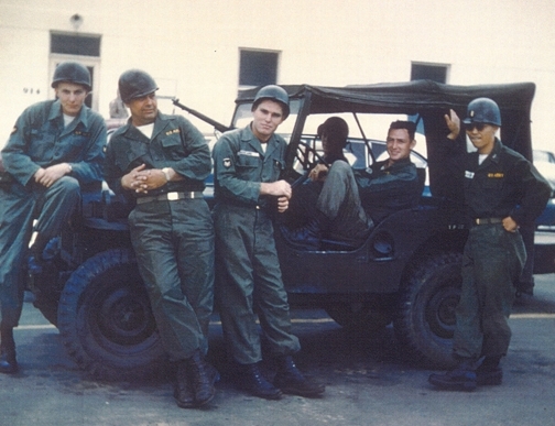 Lt. Robert Washino (far right) served with the U.S. Army Medical Corps from 1956 to 1958 during the Korean War.