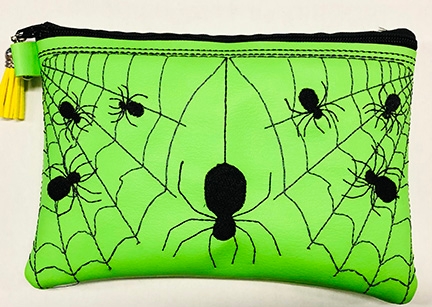What's a pencil case without spiders? This item will be available soon on the Bohart Museum's gift shop. (Image by Fran Keller)