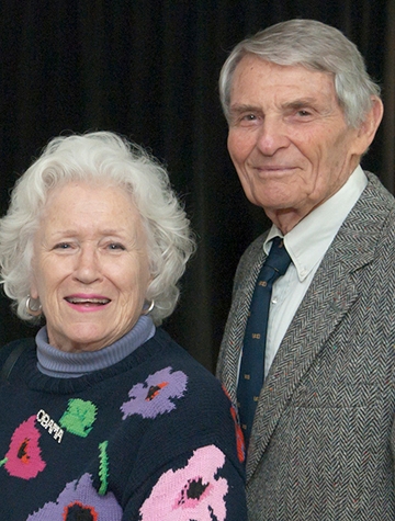 Richard and Evelyne Rominger attending a UC Davis celebration in 2011. (UC Davis Photo)