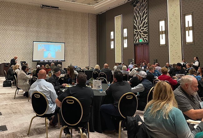 Some 150 people attended the Eric Mussen Memorial Luncheon hosted by the California State Beekeepers' Association. (Photo by Brooke Palmer)