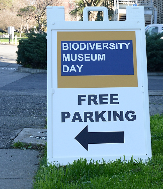 This way to the UC Davis Biodiversity Museum Day! It's free and family friendly; the 12th annual event will take place Feb. 18. (Photo by Kathy Keatley Garvey)