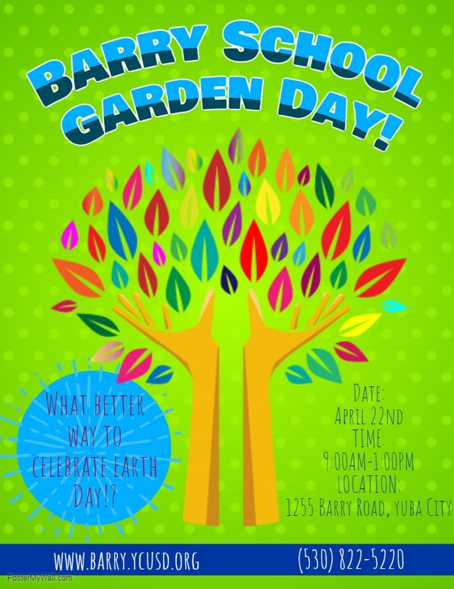 Barry School Garden Day Flyer