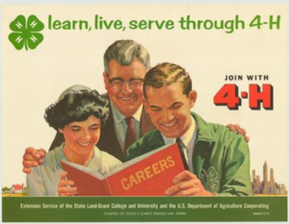 Sample vintage 4-H advertising image
