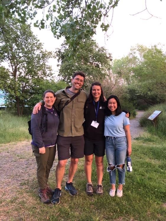 California Naturalist Community Education Specialist Central/Sierra Sarah Angulo with the Center for Community and Citizen Science co-organizers at the Yolo Basin Foundation Bioblitz.