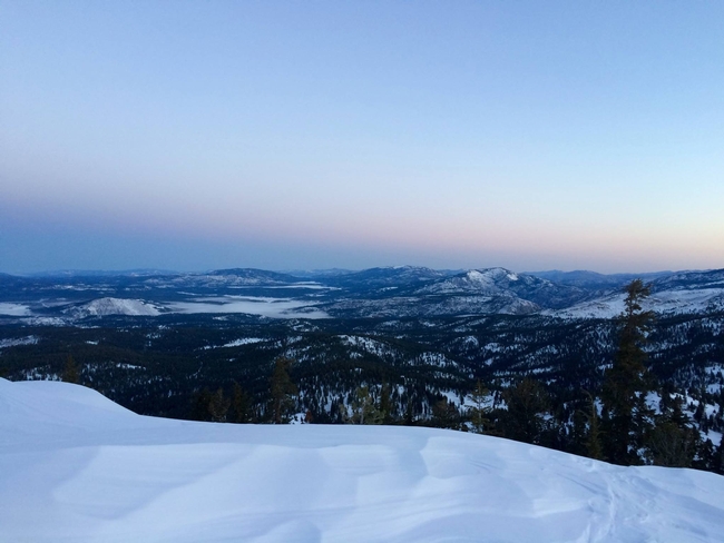 Sunrise over north Lake Tahoe