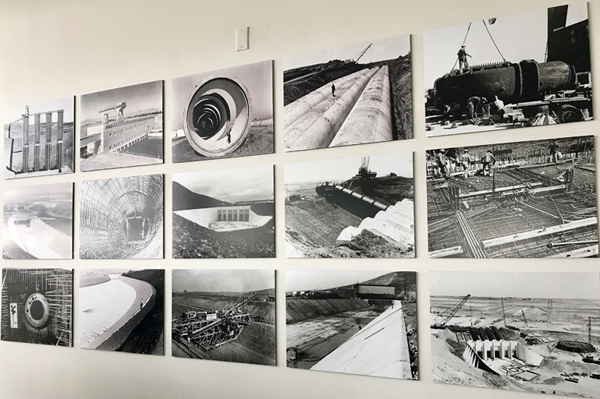 A small view of Faletti's exihibition of Central Valley Project photographs.