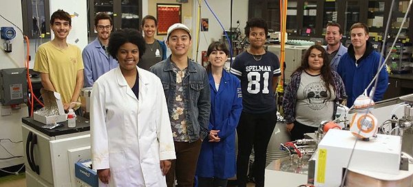 Students in the Tripati Lab. Photo courtesy of Center for Diverse Leadership in Science.