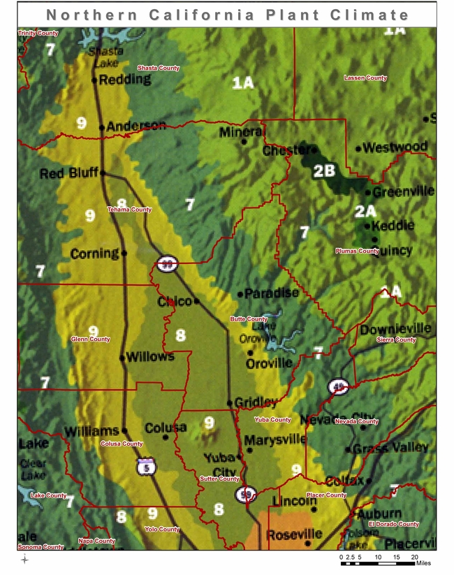 Butte County Microclimate Map