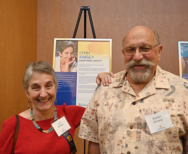 UC Davis distinguished professor Lynn Kimsey with her husband, forensic entomologist Robert 