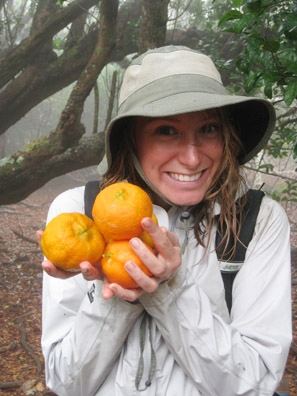 Jenny Carlson, shown here in Socorro, N. M., where she worked on her masters project, is researching avian malaria parasites.