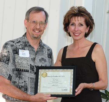 Steve Heydon with Chancellor Linda Katehi